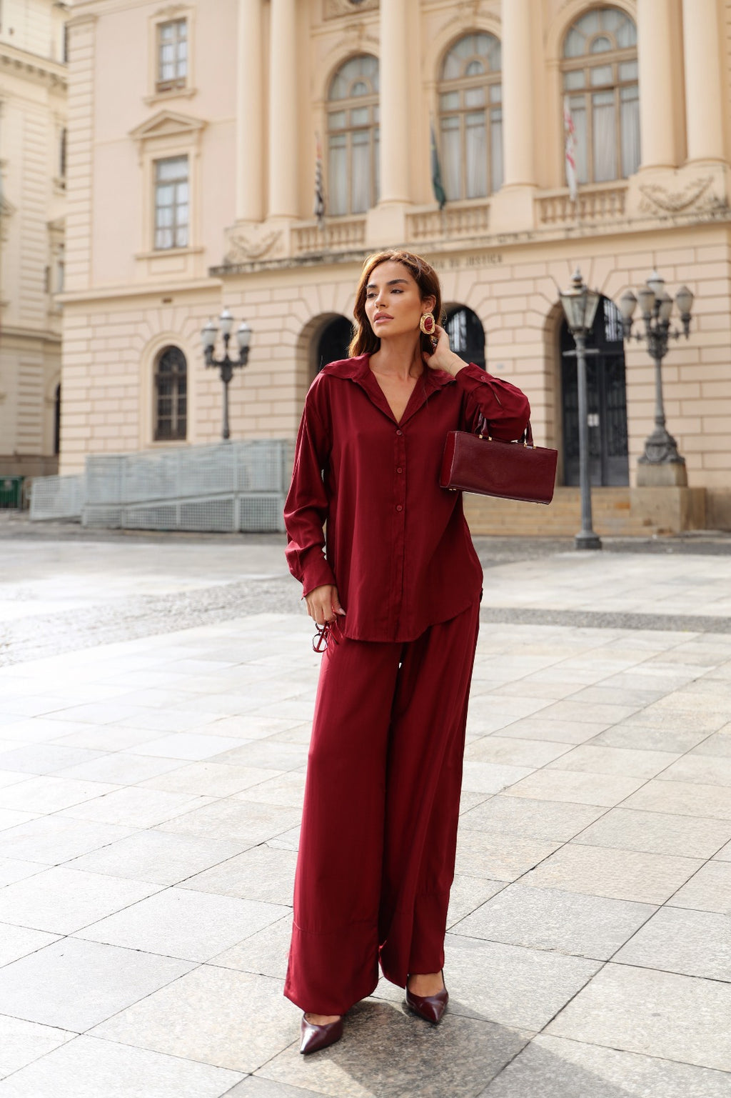 CONJUNTO ÀGATA FALL- VINHO