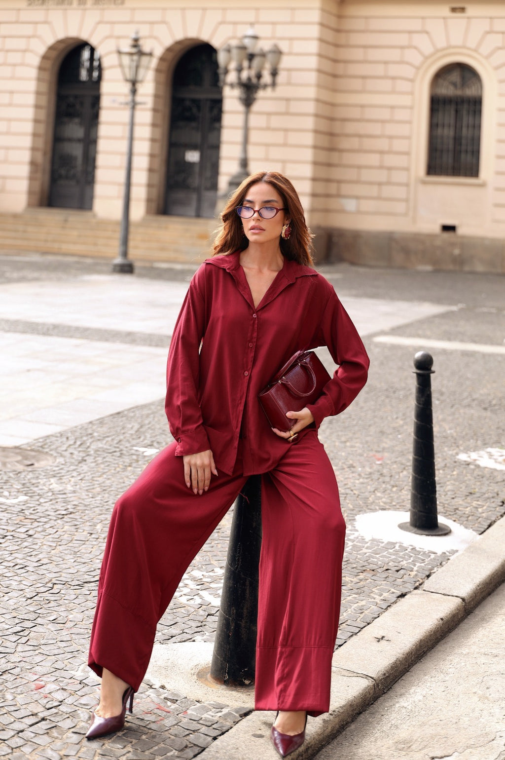 CONJUNTO ÀGATA FALL- VINHO