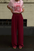 CALÇA PANTALONA LIA VERMELHO CEREJA