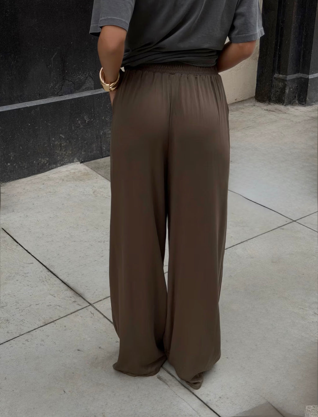 CALÇA PANTALONA LIA VERDE OLIVA