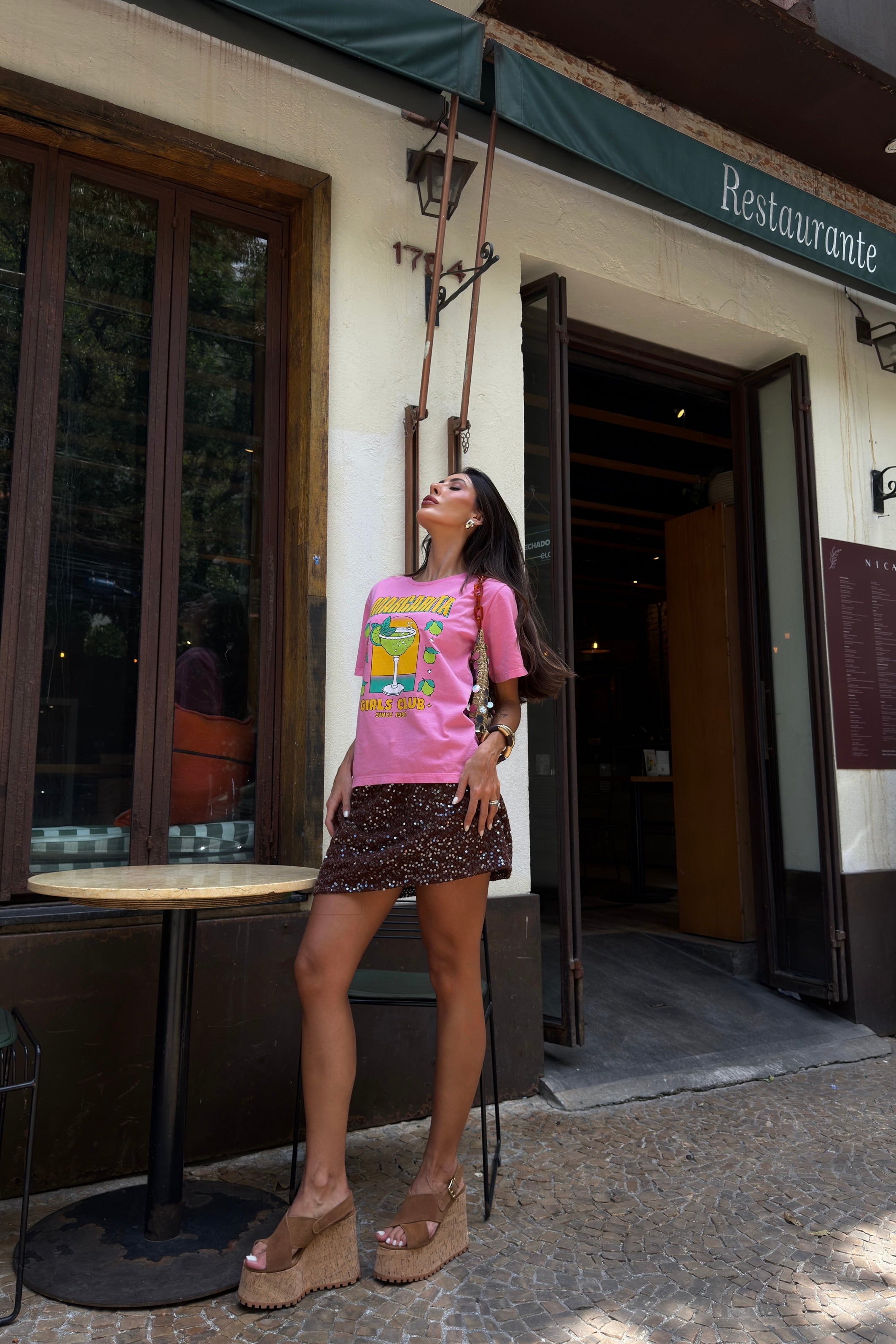 T-SHIRT ESTONADA MARGARITA GIRLS ROSA CREAM