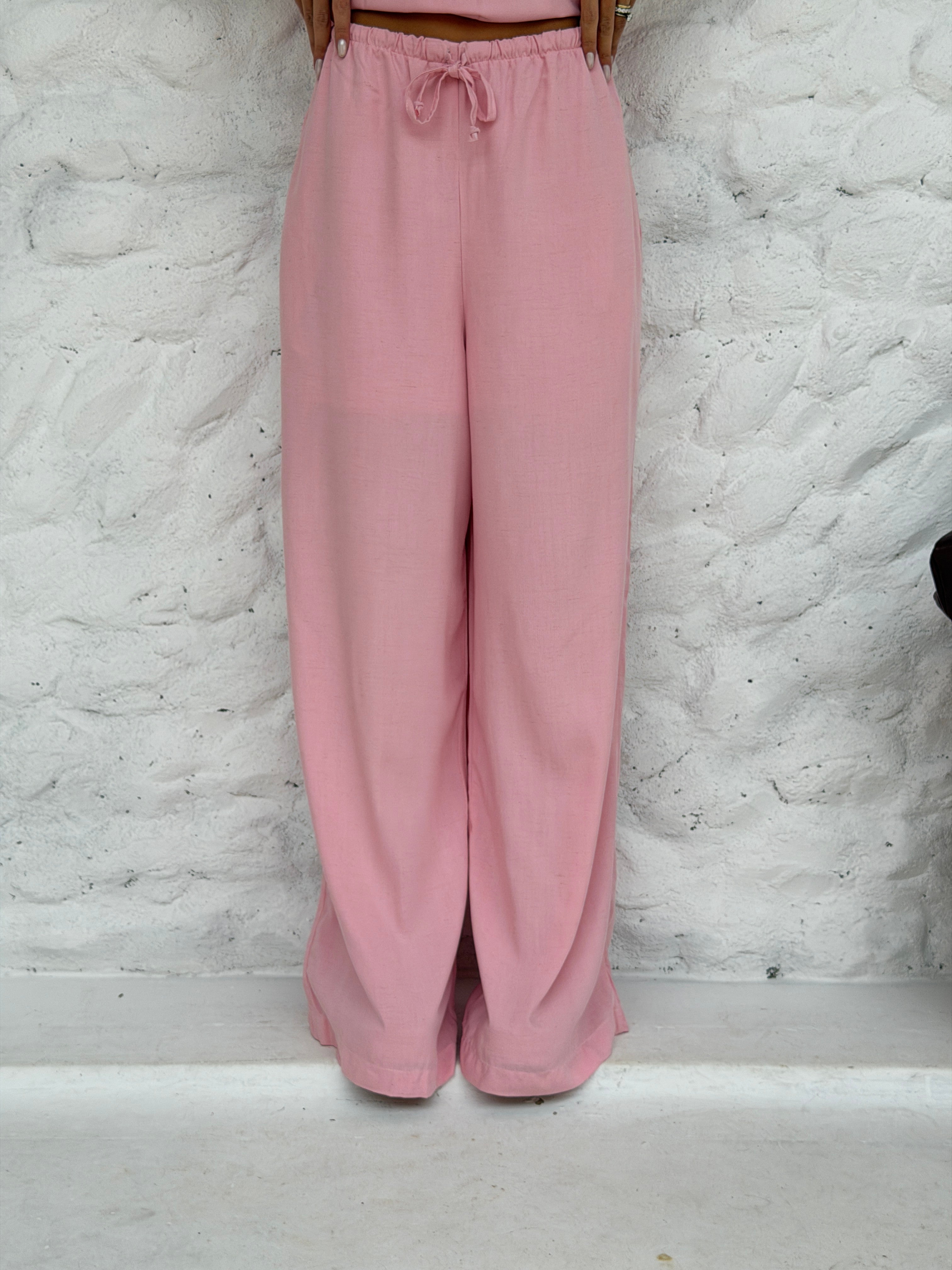 CALÇA PANTALONA CARIBE ROSA CANDY