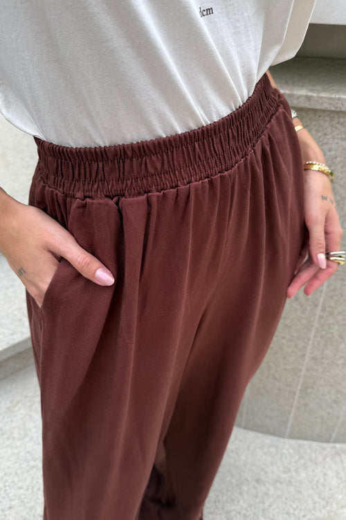 CALÇA PANTALONA LIA MARROM TRUFADO