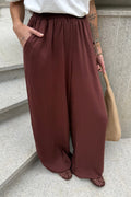 CALÇA PANTALONA LIA MARROM TRUFADO