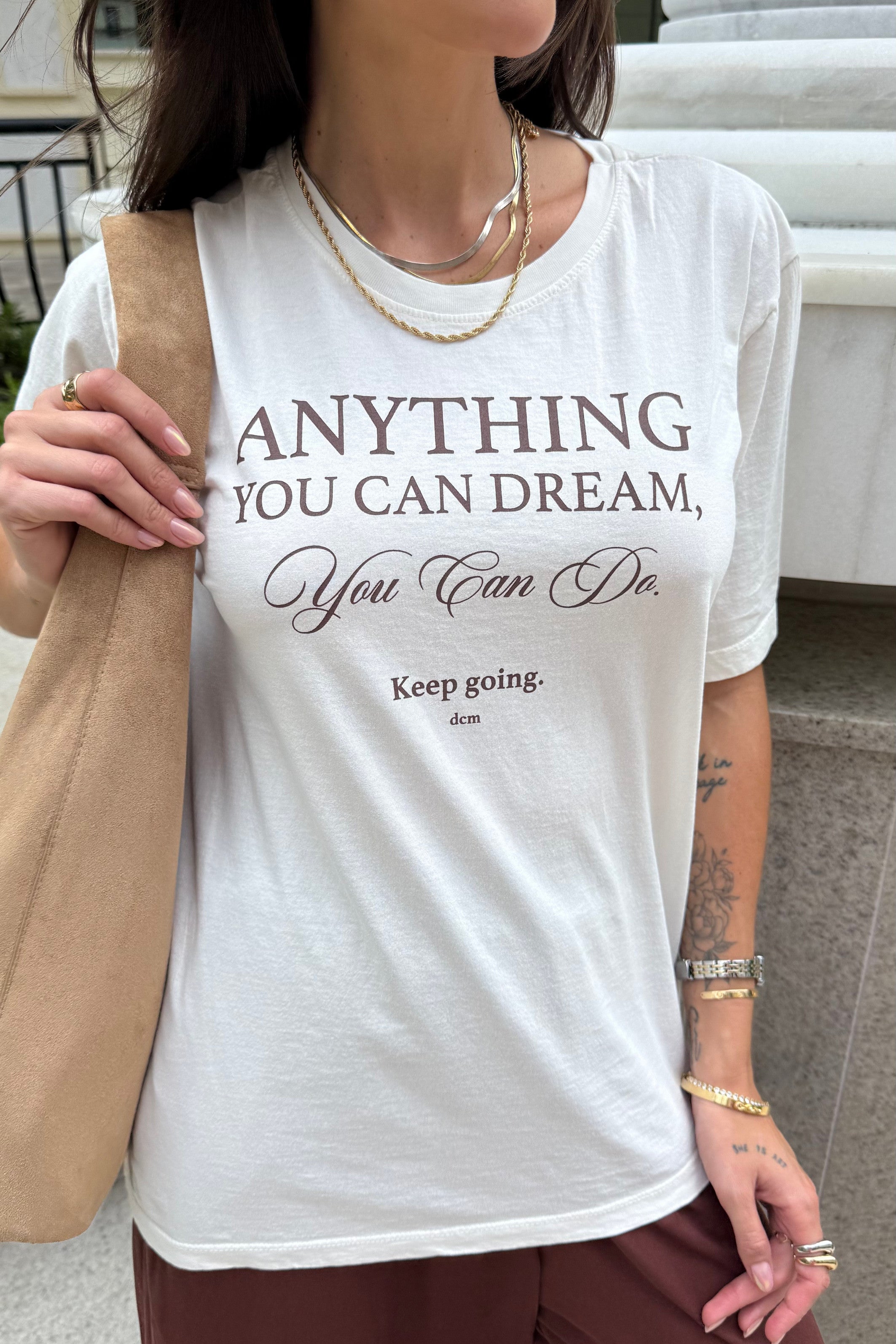 T-SHIRT ESTONADA YOU CAN DREAM OFF WHITE