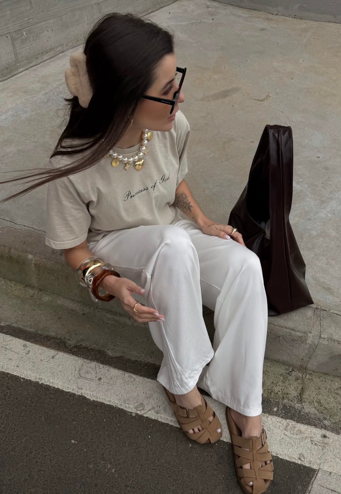 CALÇA PANTALONA LIA BRANCA