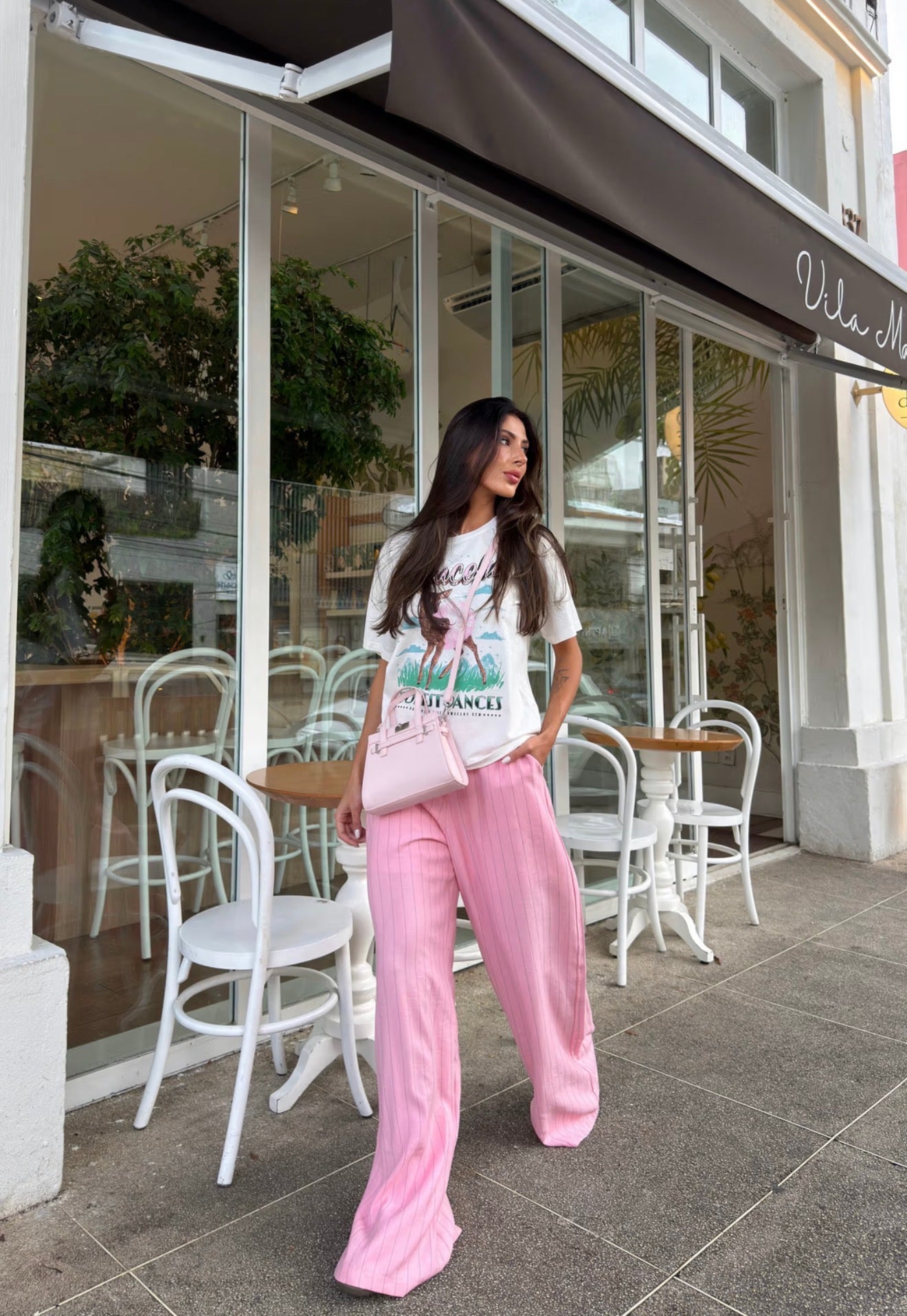 T-SHIRT ESTONADA GRACEFUL BAMBI OFF WHITE