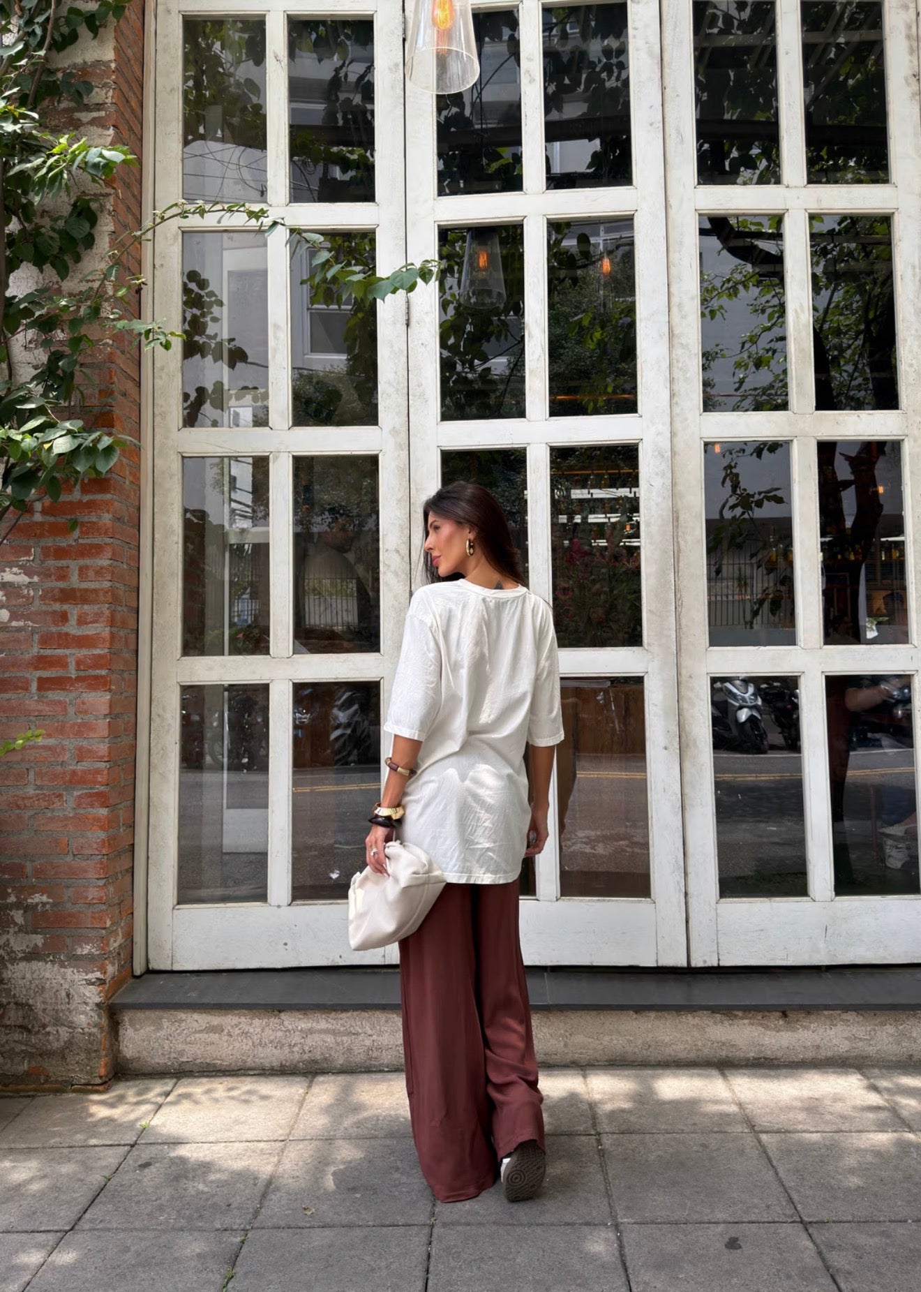 T-SHIRT OVERSIZED DELICIOUS MATCHA OFF WHITE