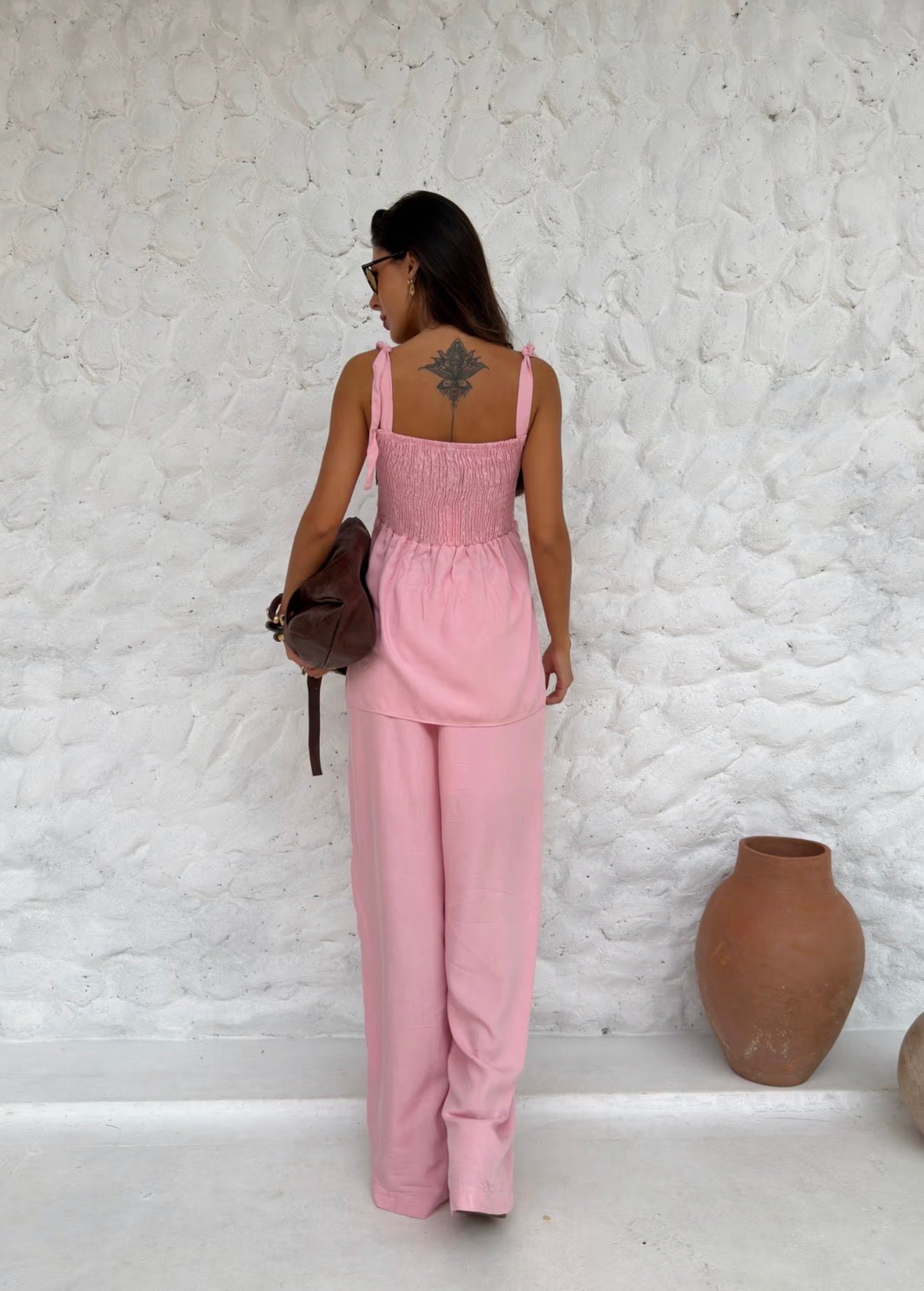CALÇA PANTALONA CARIBE ROSA CANDY