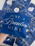 T-SHIRT ESTONADA BRAZILIAN GIRL AZUL OCEAN MARMORIZADA